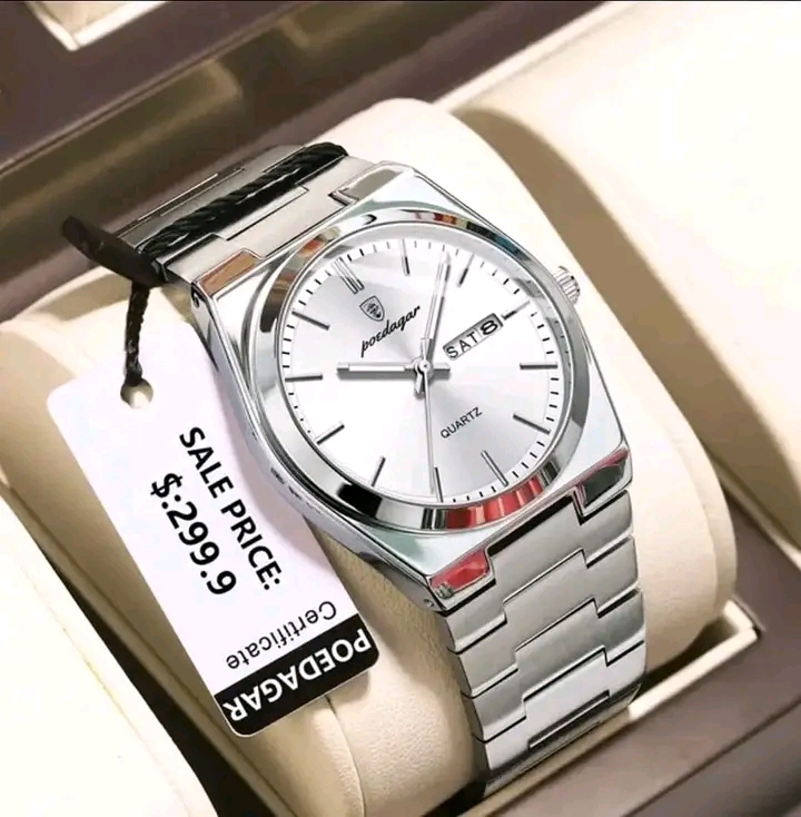 POEDAGAR 930  Gental White-QUARTZ WATCH