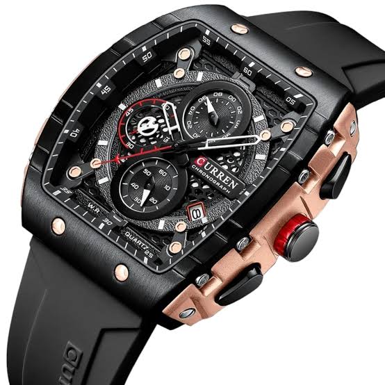 CURREN  8442 Men's Chronograph Watch - Supreme Black